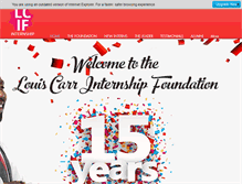 Tablet Screenshot of louiscarrfoundation.org